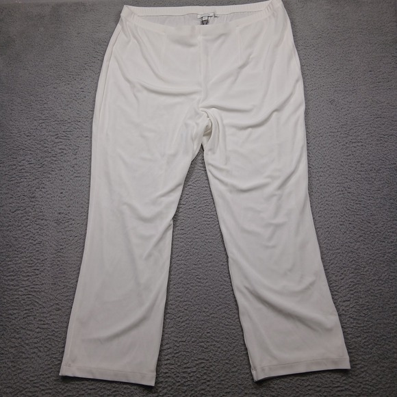 Chico's Travelers No Tummy Pants Women's 4R XXL White Pull-On NWT - Picture 2 of 8